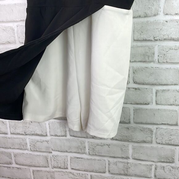 TCEC Women’s Romper Black White Slit Shoulder Size Small - Picture 7 of 13